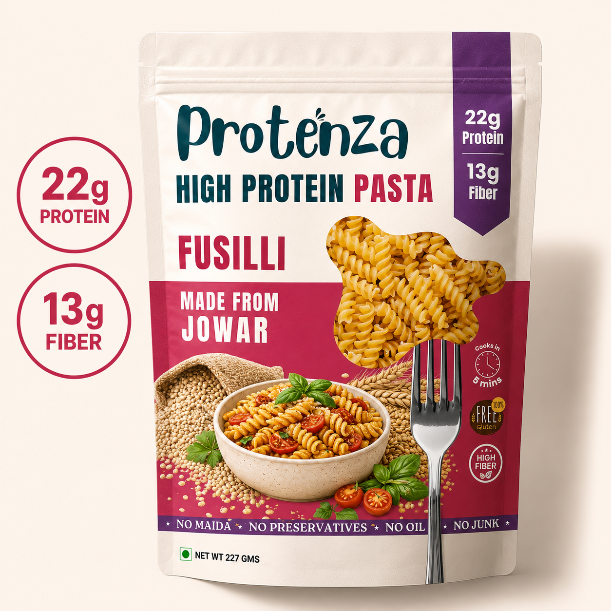 Jowar Fusilli pack