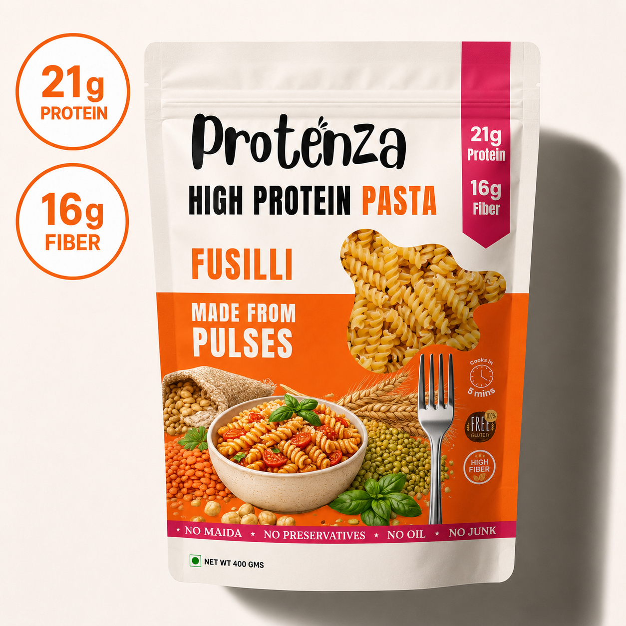 Pulses Fusilli pack